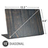 Black Painted Wood Universal Laptop 15in (12.2 x 8.8in) Skin
